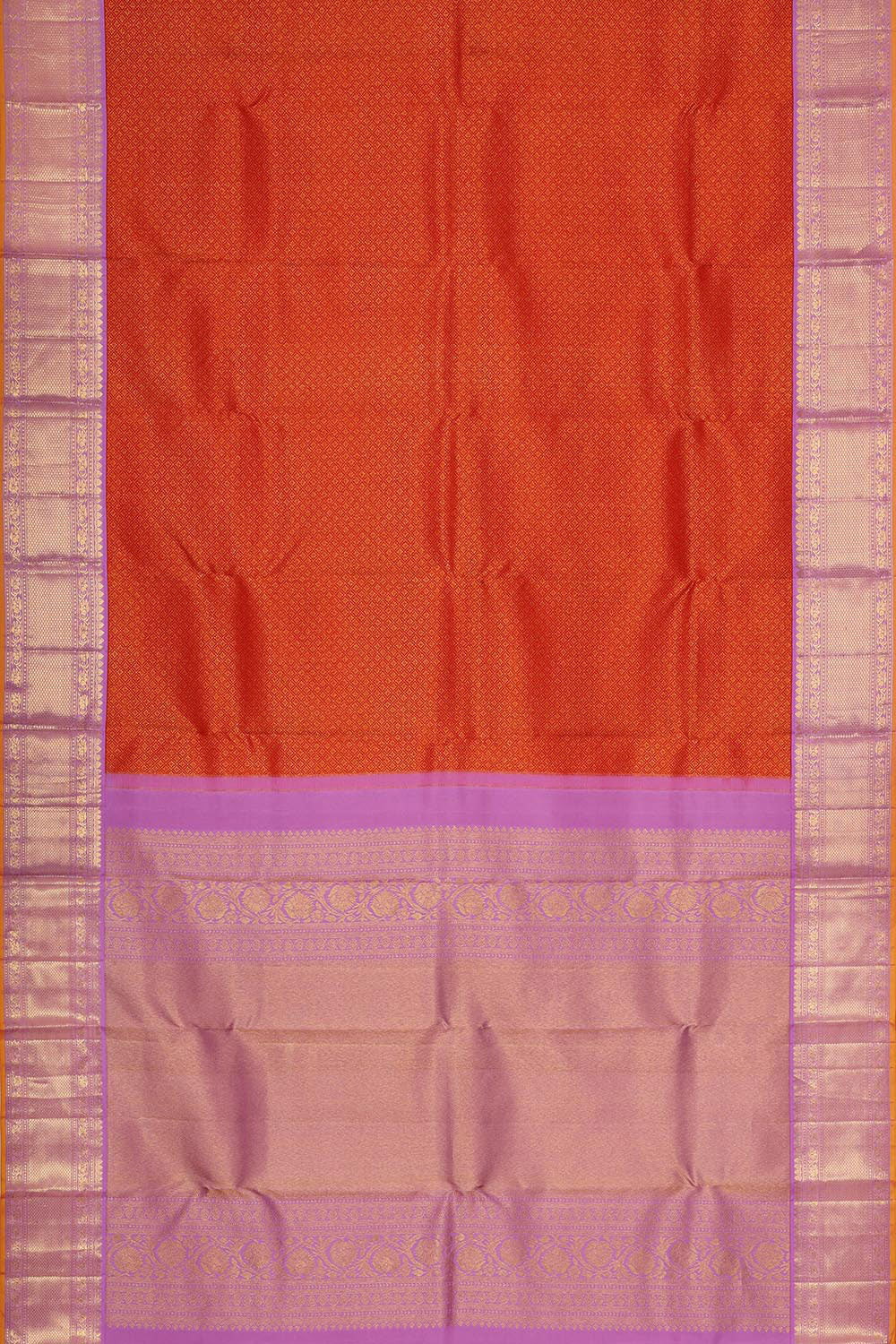 Image of Kanchipattu Red Brocade Saree